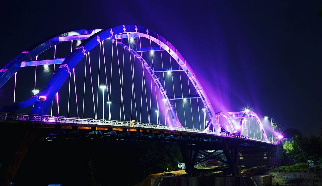 Jembatan Water Front City Bangkinang 12 Tempat Wisata di Kampar Terbaru yang Lagi Hits