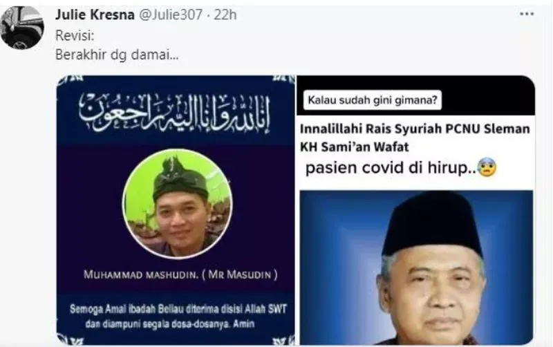 Ansor DIY Buka Suara soal Viral Rais Syuriah PCNU Sleman Wafat Usai Hirup Napas Pasien Covid-19