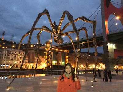 araña gigante, escultura, Bilbao, turístico