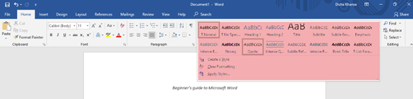 บทช่วยสอน Microsoft Word - The Windows Club