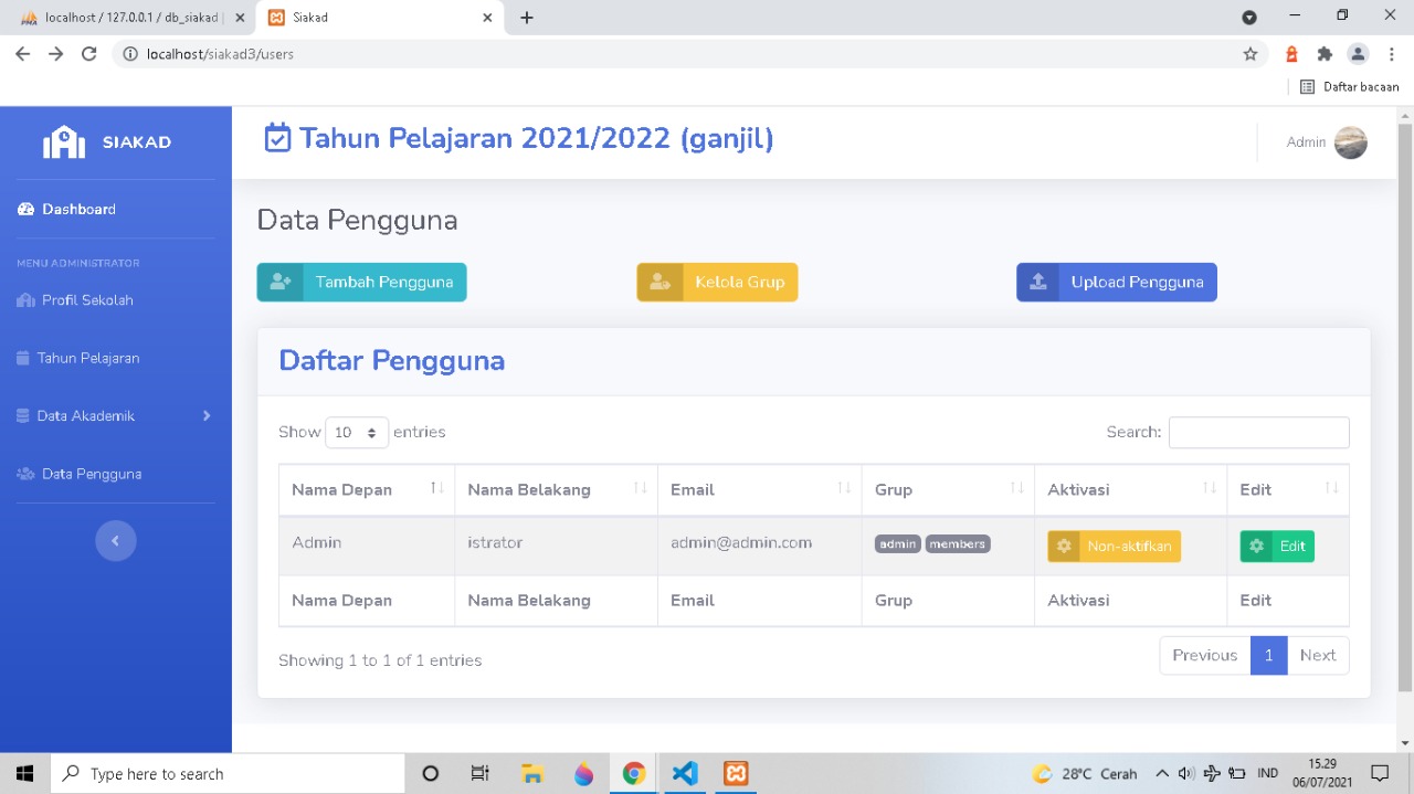 Source Code Aplikasi Sistem Informasi Akademik Menggunakan Bahasa The