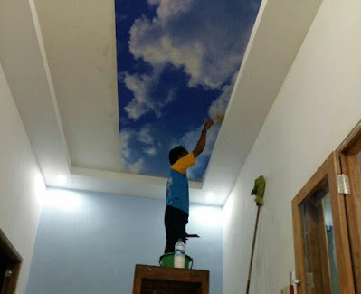 Cara Memasang Wallpaper Plafon Sendiri (Step by Step)