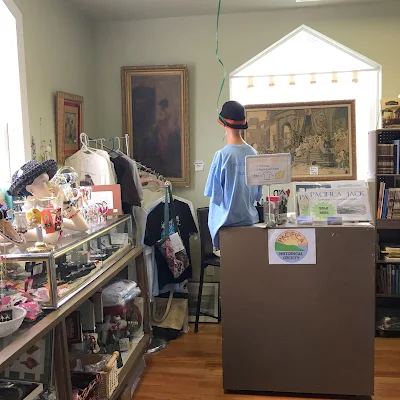 gift shop in Little Brown Church in Pacifica, California