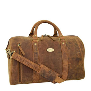 Mens Leather holdall