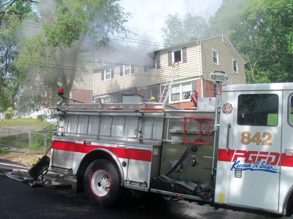 House Fire Spokane Drive in Oxon Hill