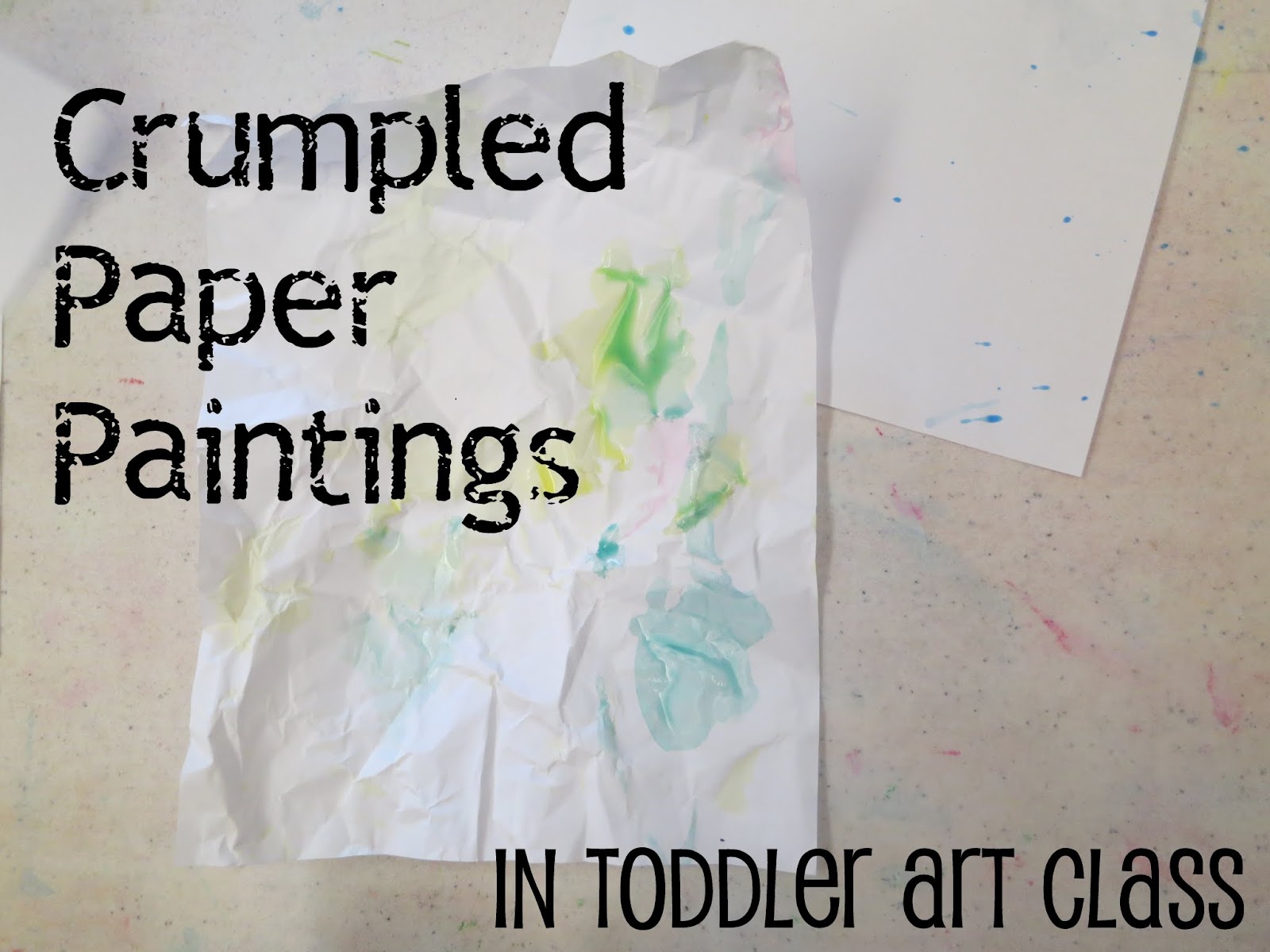 Crumpled Paper Art for Kids Inspired by Ish - Buggy and Buddy