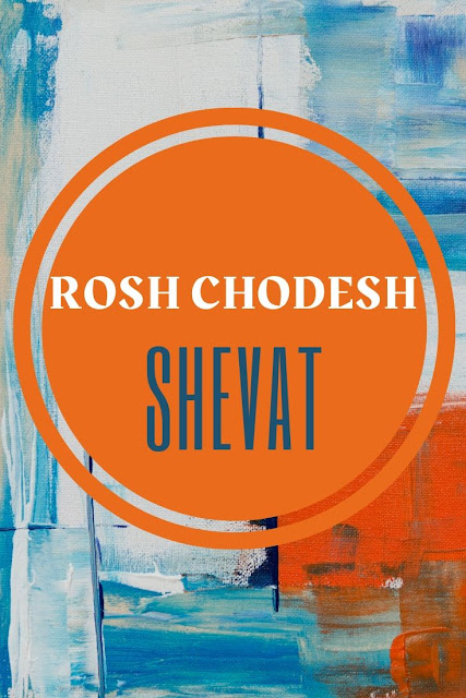 Happy Rosh Chodesh Shevat Greeting Card | 10 Free Modern Cards | New Jewish Eleventh Month
