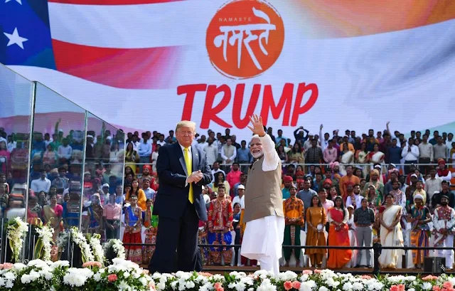 Image Attribute: President Donald Trump with Prime Minister Narendra Modi at Sardar Patel Stadium, Motera / Date: February 24, 2020, / Source: PMO 