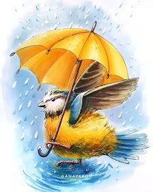 03-Little-bird-and-umbrella-Anya-Yakovleva-www-designstack-co