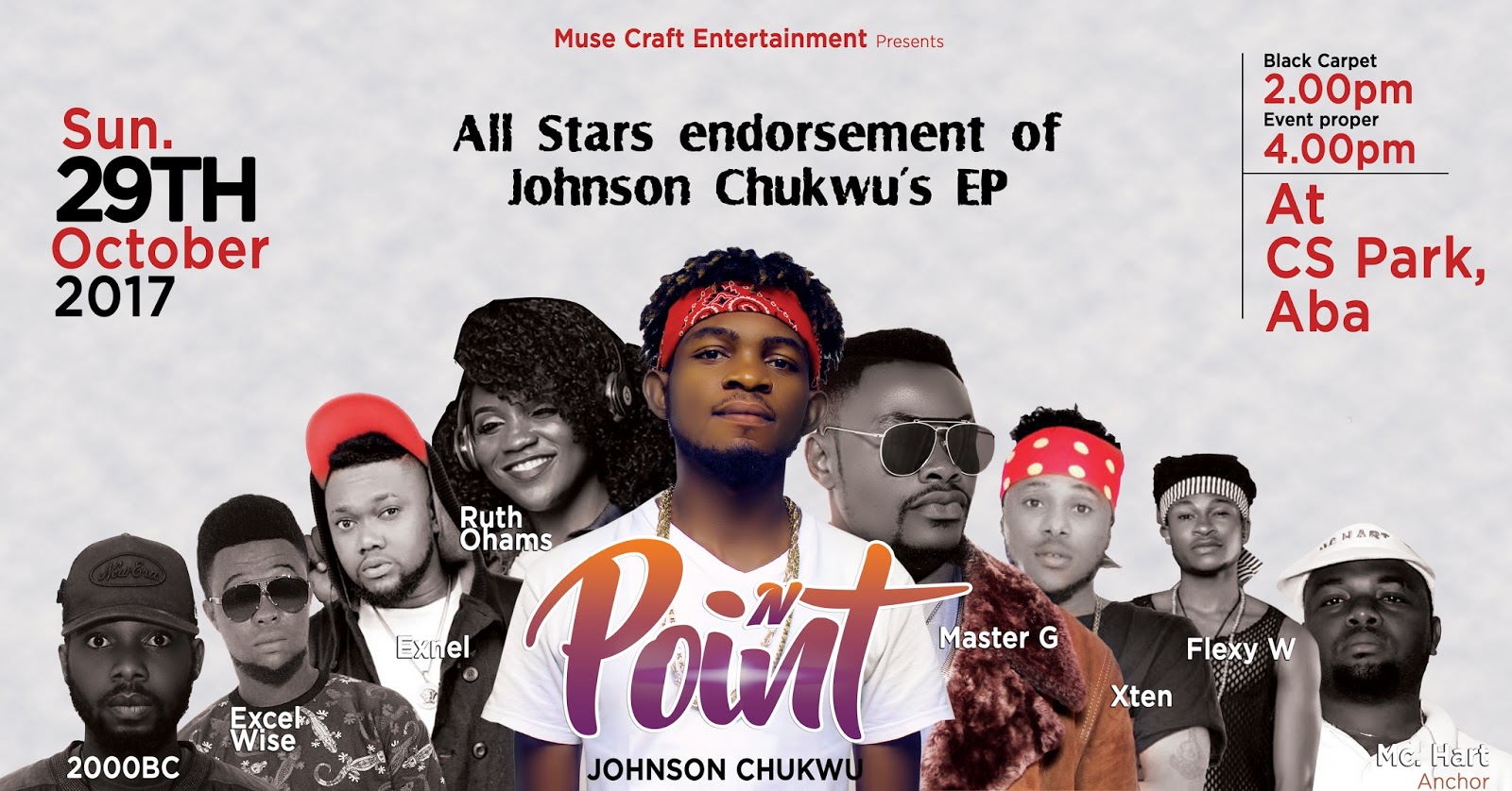 JOHNSON CHUKWU'S EP, ON POINT LISTENING PARTY DATE & VENUE RELEASED