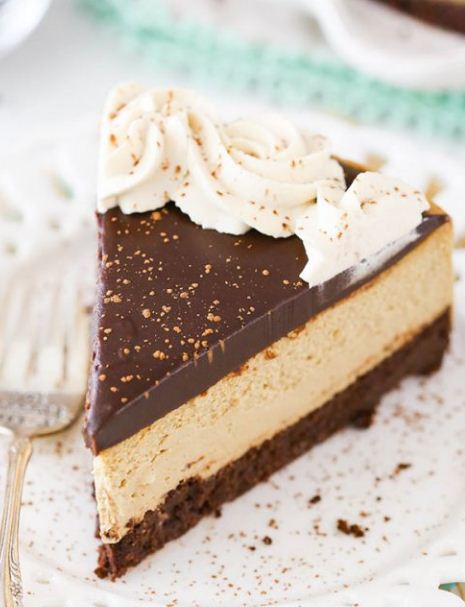 KAHLUA COFFEE BROWNIE CHEESECAKE #cheesecake - House Recipes & Home Decor