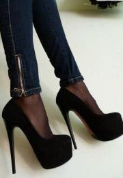 Zapatos con taco y plataforma Clearance