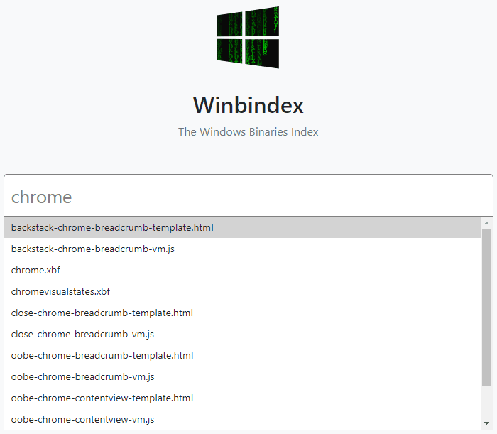 Scarica singoli file Windows da Microsoft con Winbindex