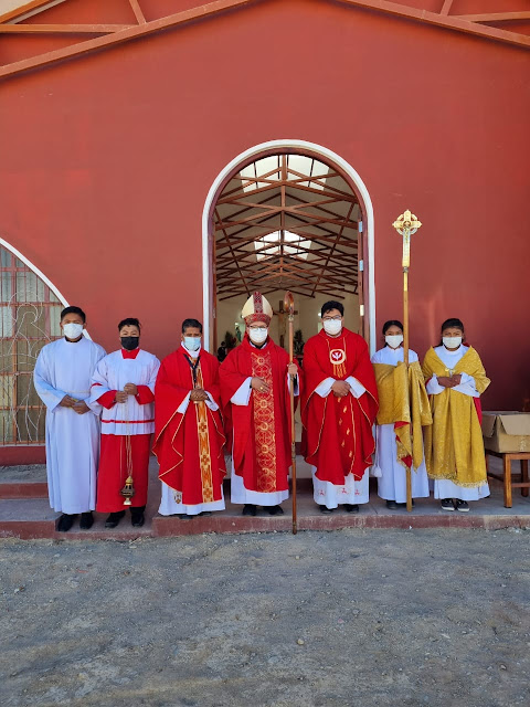 22. Mai 2021 Die Kapelle Jungfrau der Unbefleckten Empfängnis in Villazón Bolivien: Sie wurde heute durch den Bischof eingeweiht. Vielen Dank für Eure Unterstützung.