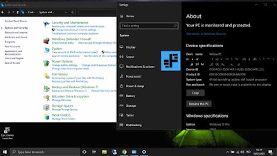 control panel cara melihat spesifikasi Laptop di control panel