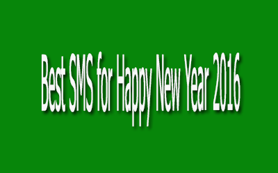 Best SMS for Happy New Year 2016