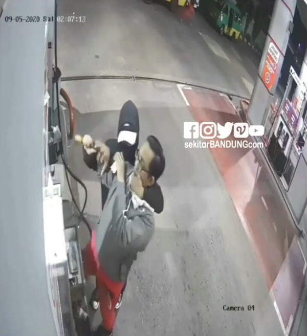 Gak Disangka, Pelaku Perampokan SPBU Kiaracondong yang Terekam CCTV Itu Ternyata…