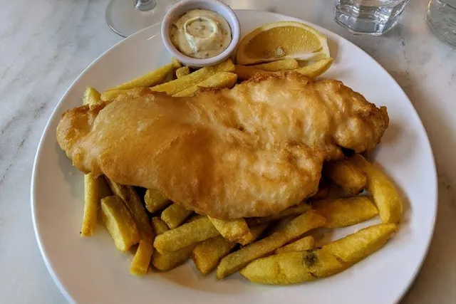 Fish and Chips at Fish Shop Dublin