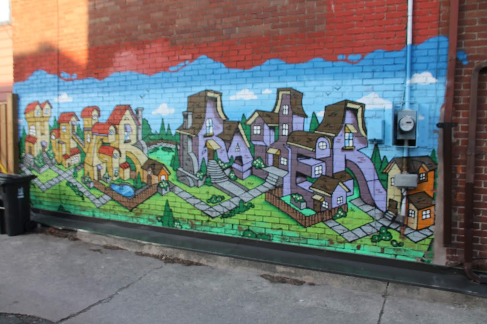 . Garage Mural in Downtown Toronto