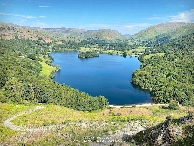 Loughrigg Fell Langdale Windermere Ambleside Walk map route Grasmere Lake District lakes