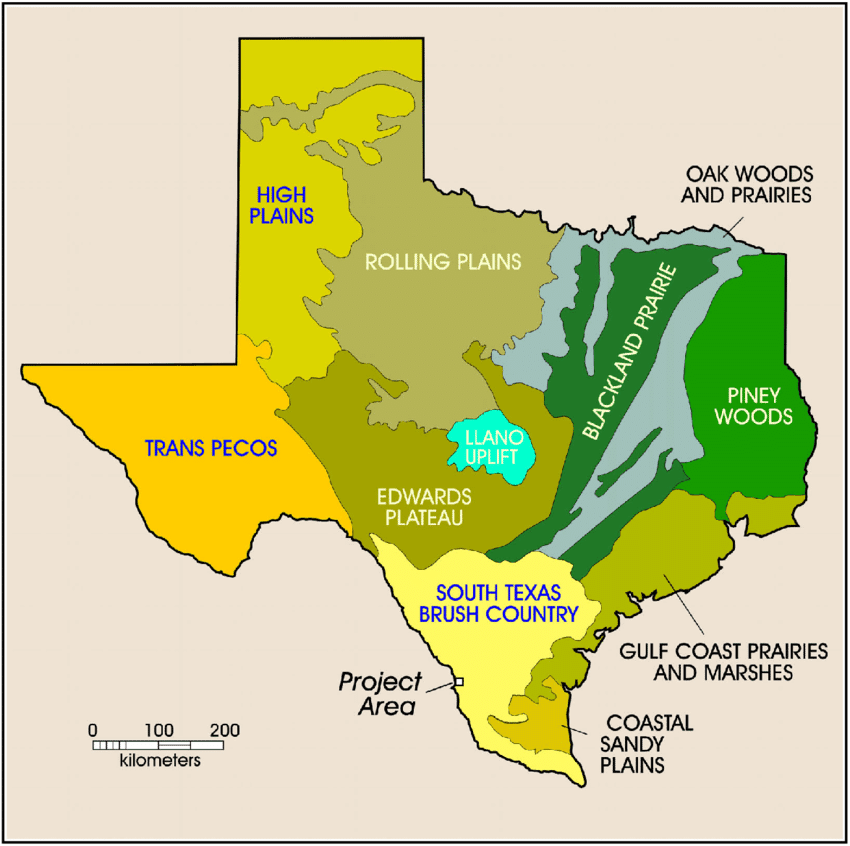 Geography Blog Vegetation provinces of Texas