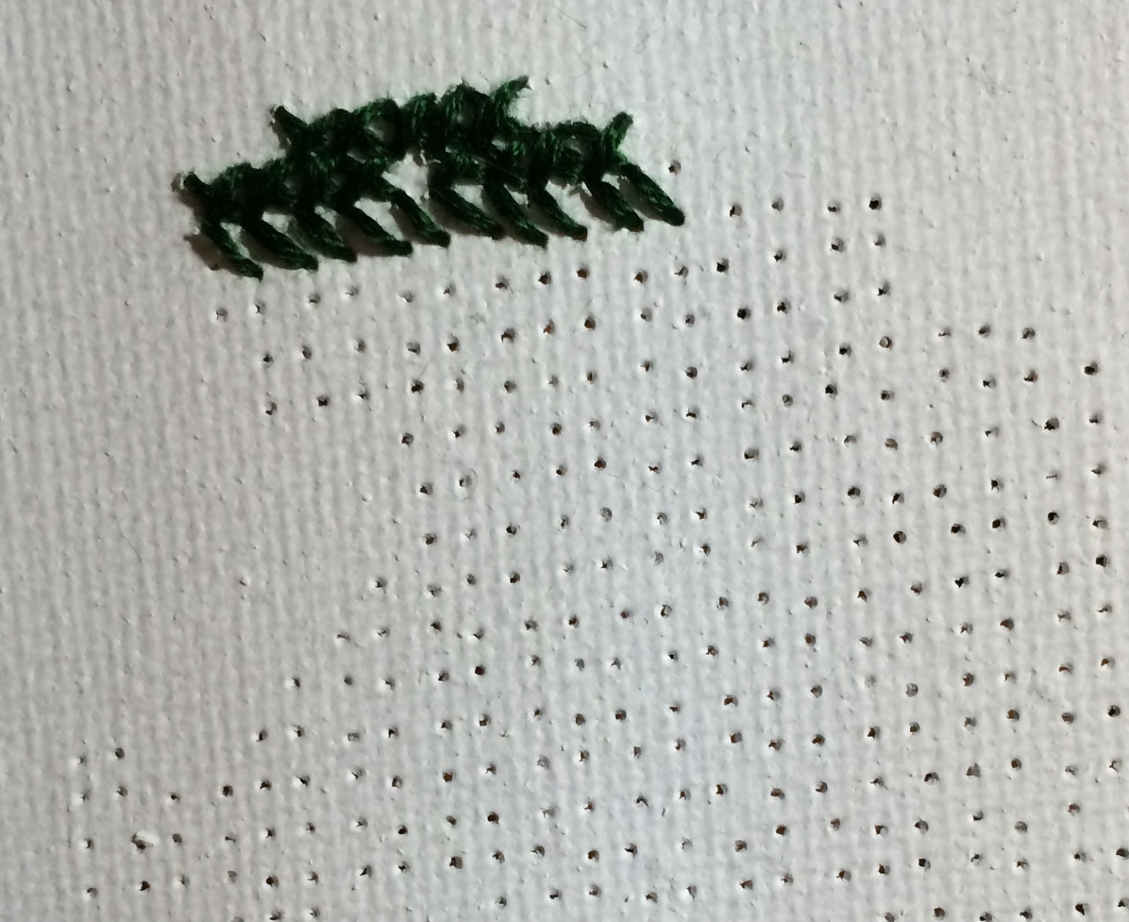 Monzy Roo's FunTime Crafty Blog Stitching on Canvas and New Beginnings