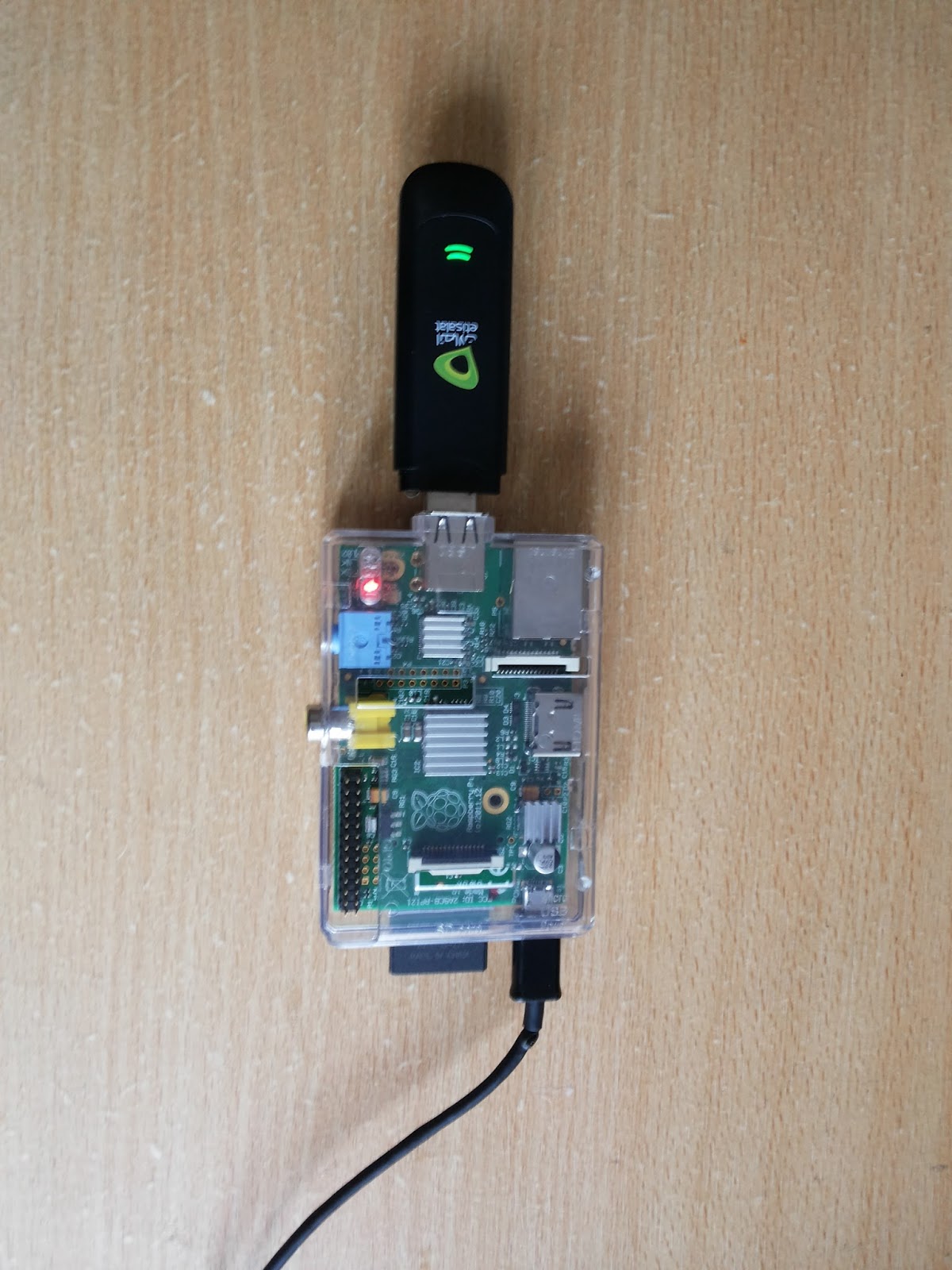 The Blog is my log Raspberry Pi + USB Modem