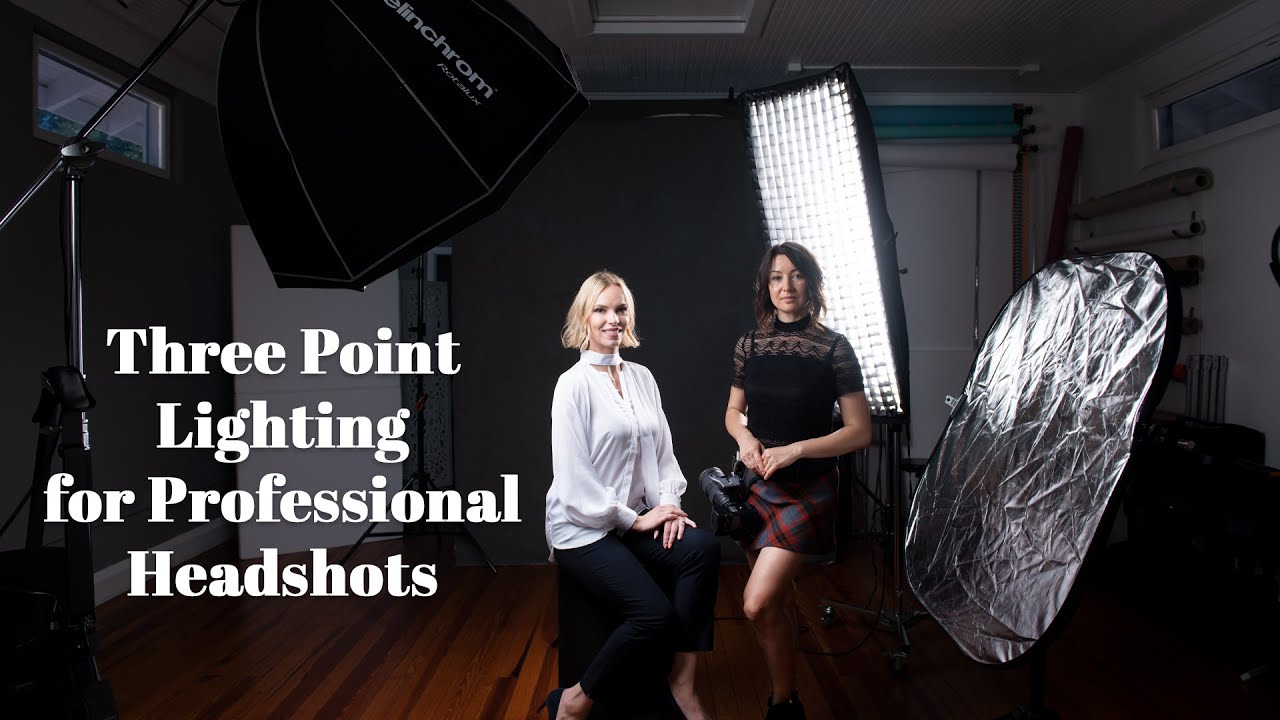 Three Point Lighting for Professional Headshots (+Posing) Photography