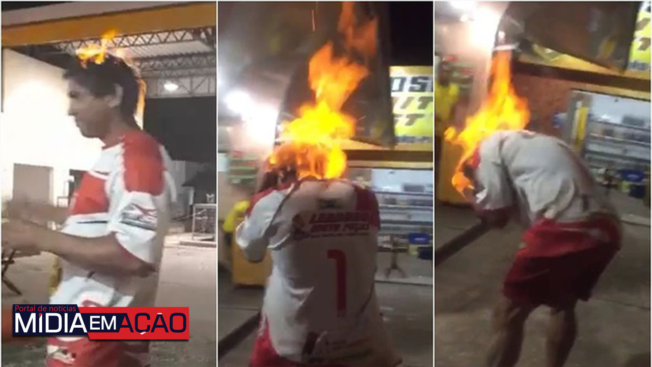 Homem embriagado ateia fogo na própria cabeça para 'matar coronavírus'; veja vídeo