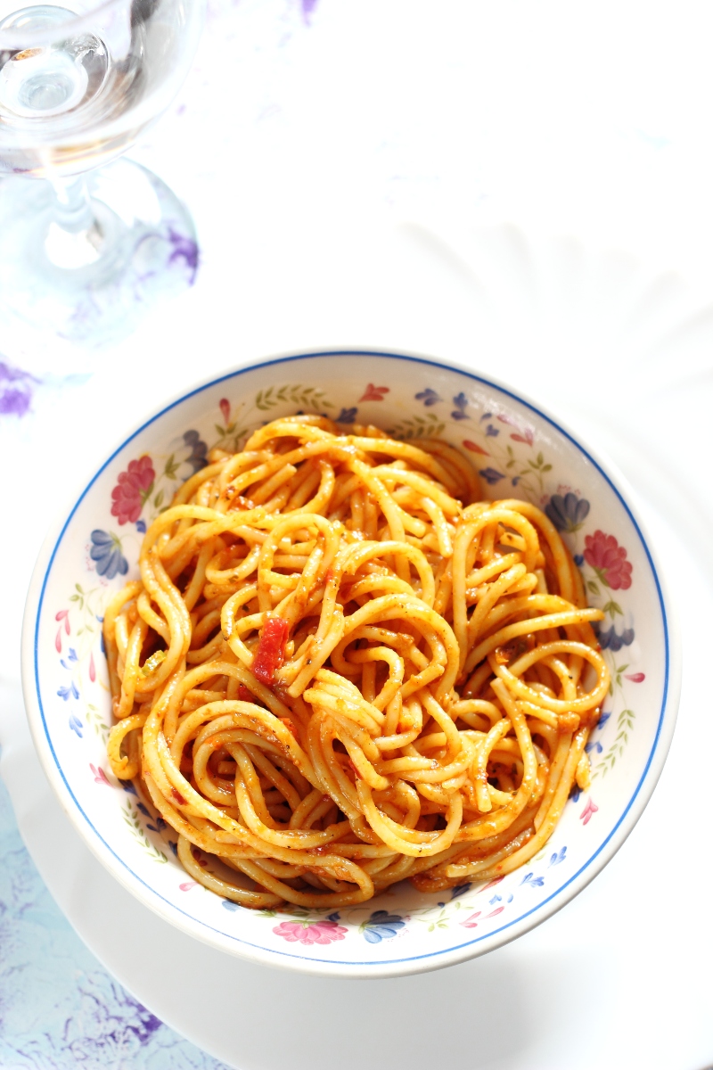 Merry Tummy Indian Style Tomato Spaghetti Noodles Pasta No Sauce