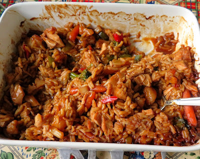 Teriyaki Chicken & Rice Casserole