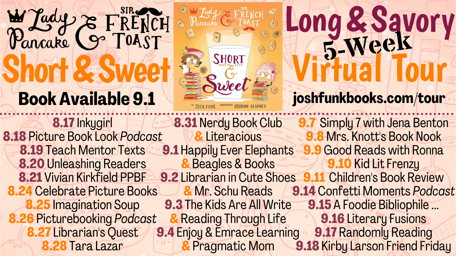 Randomly Reading Virtual Blog Tour Short & Sweet (Lady Pancake & Sir French Toast Book 4) by