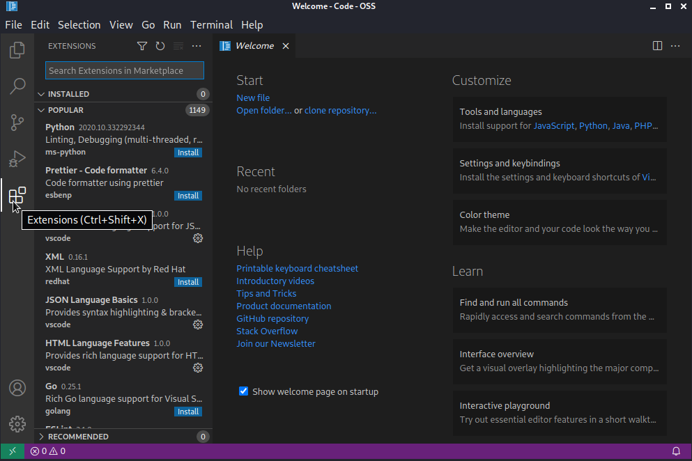 visual studio code install on ubuntu 20.04