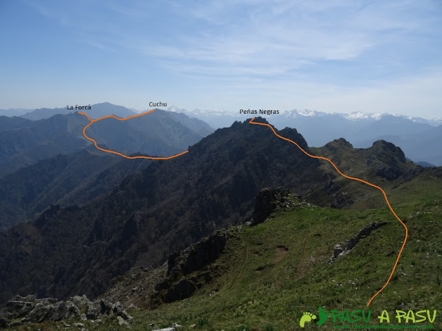 Camino de Peña Mea a Peñas Negras