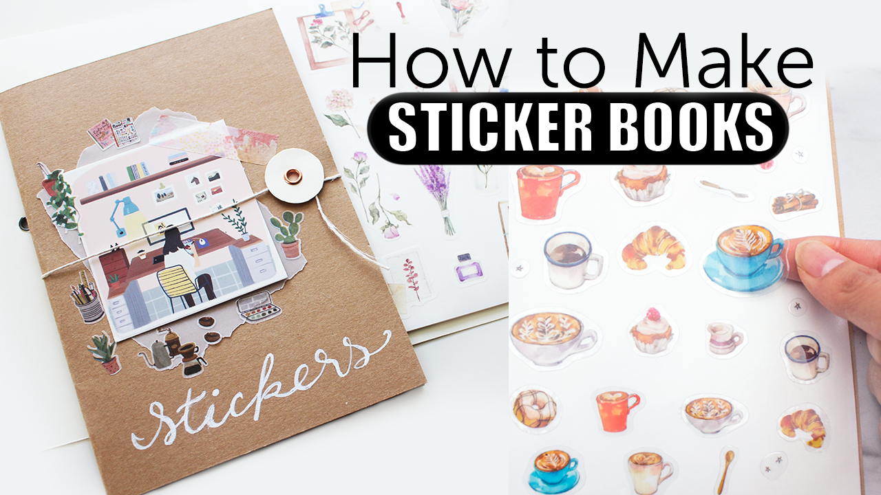 DIY Book How to Make an to Store Your Stickers - JuneBeautique