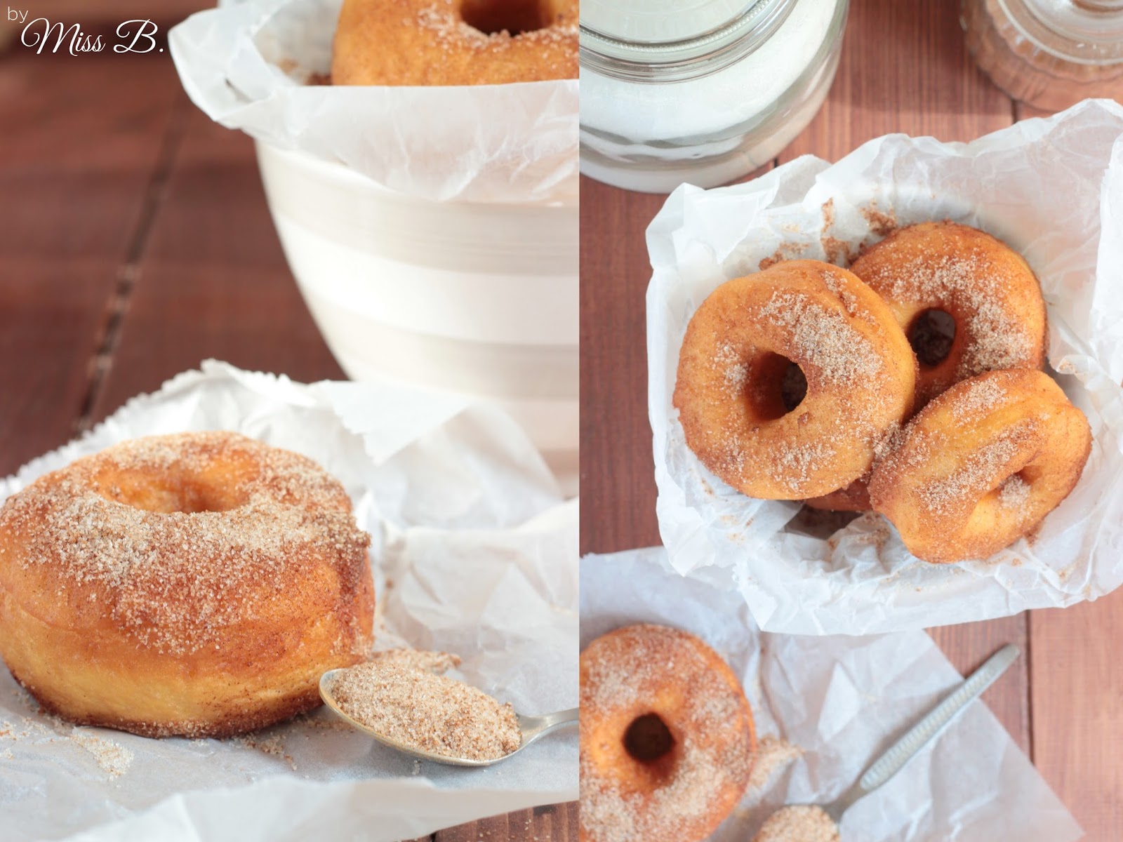 Miss Blueberrymuffin&amp;#39;s kitchen: Homemade Donuts mit Zucker und Zimt