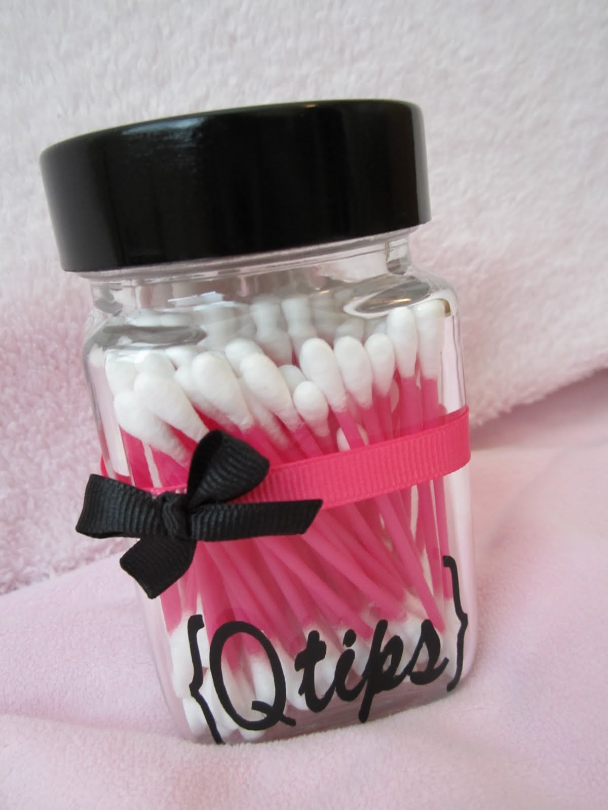 Love Sweet Love Whatever Wednesday...QTips Jar