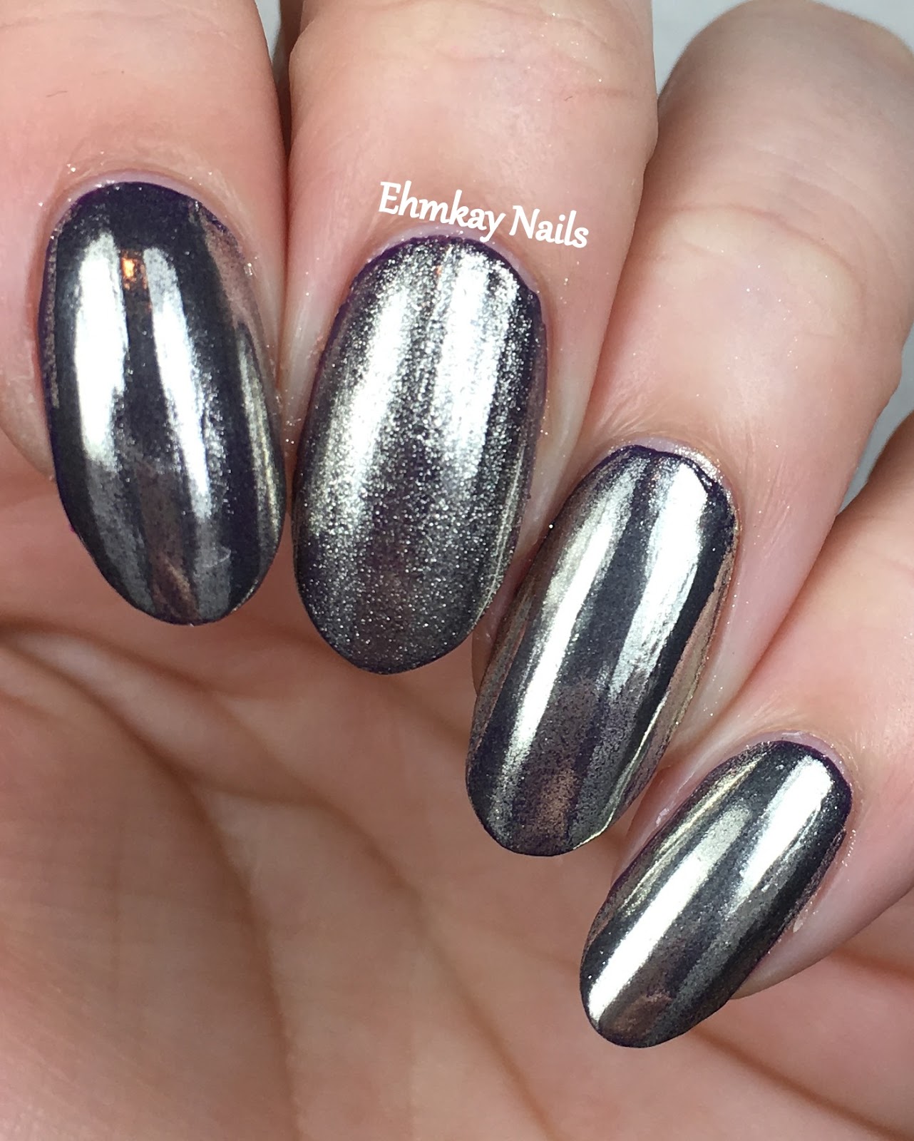 ehmkay nails: Beauty Big Bang Silver Mirror Chrome Nail Powder