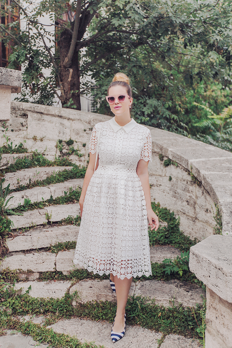 Chicwish Splendid Crochet White Dress