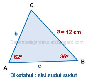 Menentukan Panjang Sisi Segitiga Dengan Hukum Sinus Mata Pelajaran