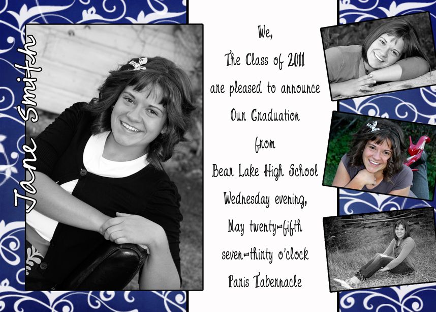 Only 1 You Photography Graduation Announcements