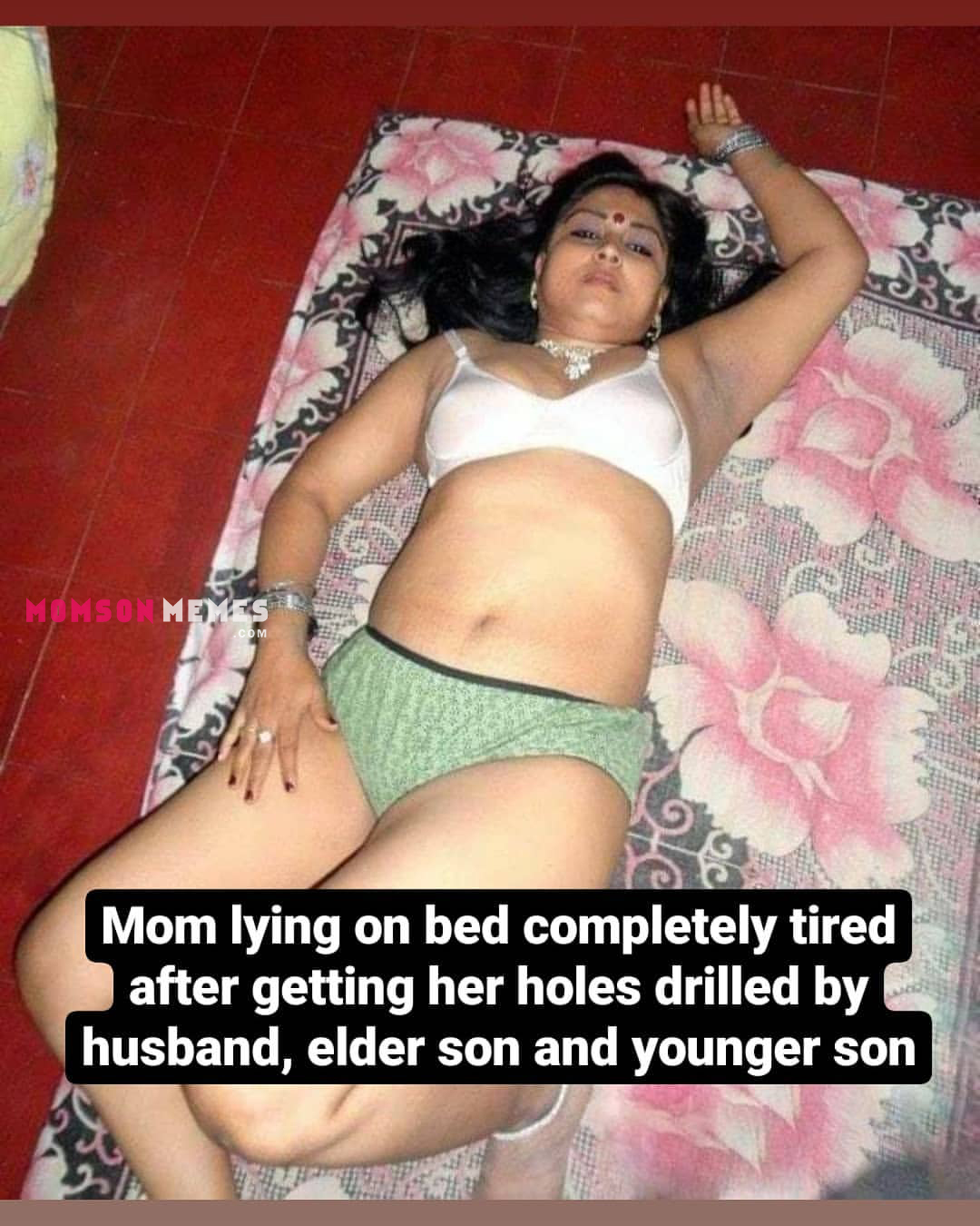 Mom after ganbanged!