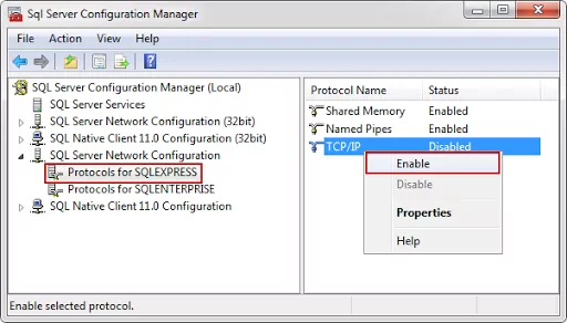 sql server enable remote connections