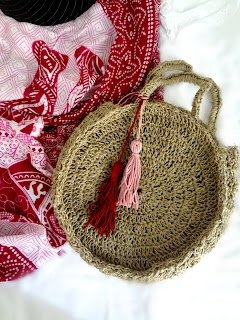 Crochet Round Hemp Bag
