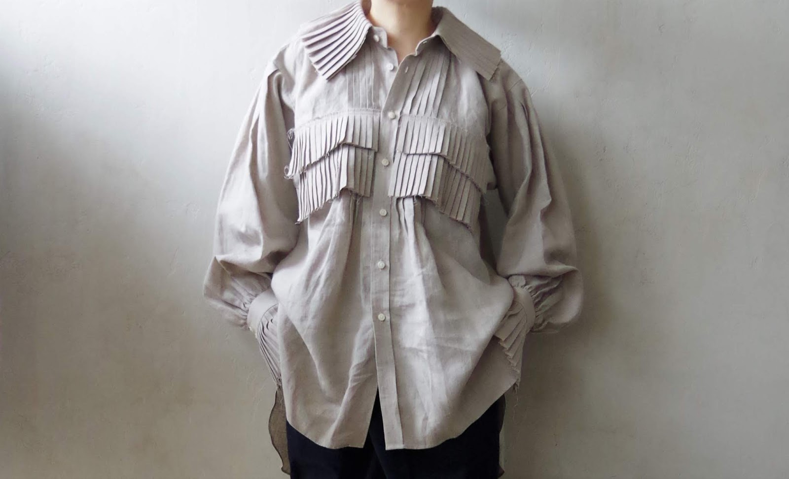 ジュンミカミ リネンシャツ ジュンミカミ junmikami 激安新品大特価