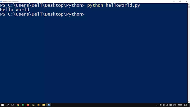 Program Python Hello World