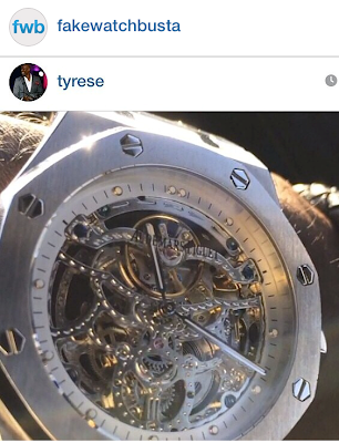 Is Tyrese broke?Why wear a fake Audemars Piguet watch?