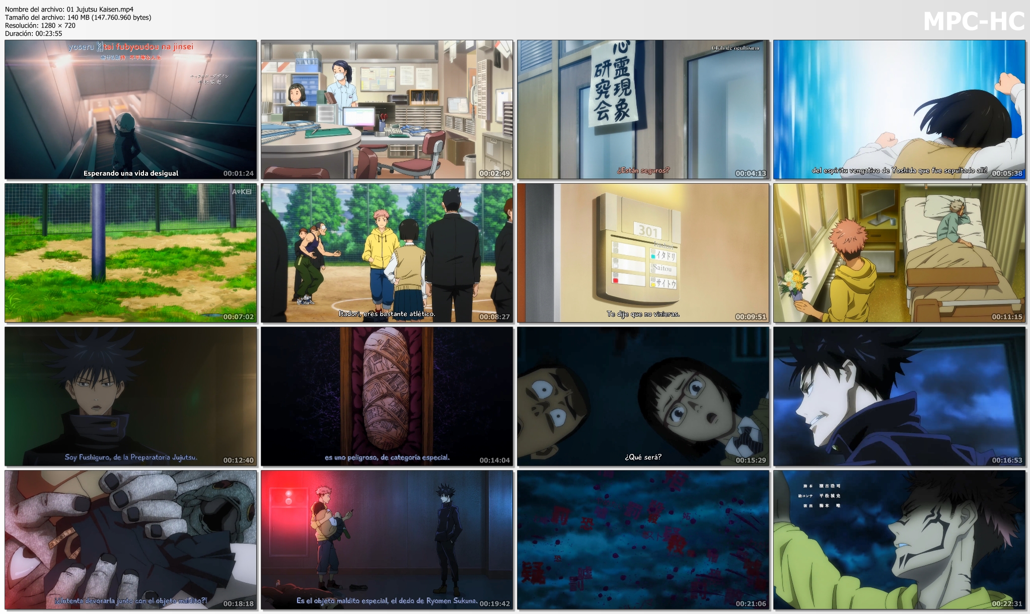 Jujutsu Kaisen [12/24] HD Sub Español