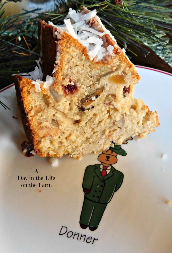 A Day in the Life on the Farm Spiced Rum Tropical Fruitcake BundtBakers