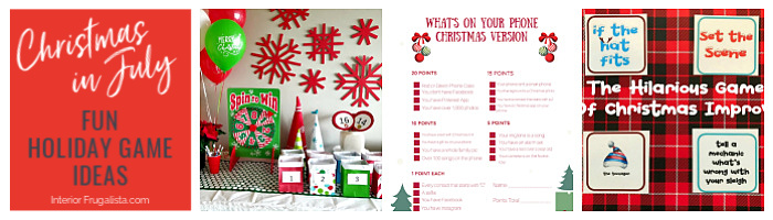 Christmas In July Fun Holiday Games! Over thirty inspiring ideas for the upcoming holiday season for those of you who like to plan ahead. From gift-giving ideas, DIY holiday decor, festive holiday crafts, recipe ideas, and so much more from the Holiday Ideas Blog Hop Tour. #holidaygames #ChristmasInJuly #12DaysofChristmasIdeas #holidayideas #christmasideas #christmas2020